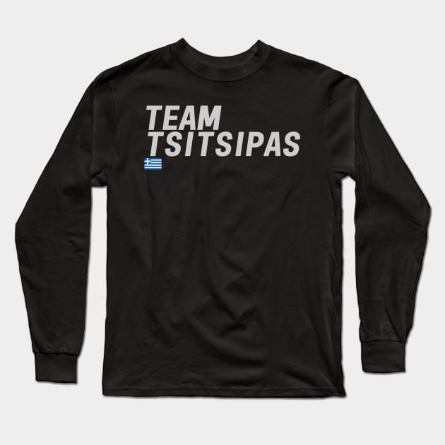 Team Stefanos Tsitsipas Long Sleeve T-Shirt by mapreduce